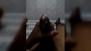 Slender Guy Strokes to an Explosive Finish