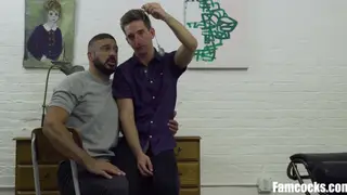 Teen Stepson Rides His Stepdad Hard After a Spanking