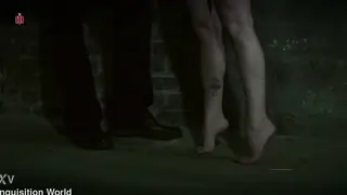 Hairy Woman Endures Bondage Suspension During Intense Interrogation