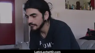 Muscular Latino Roommate Takes Bareback POV