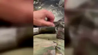 Muscular Soldier Wets His Uniform in the Tub