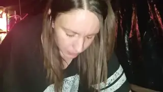 Cheating Housewife Rides Outdoors for a Creampie