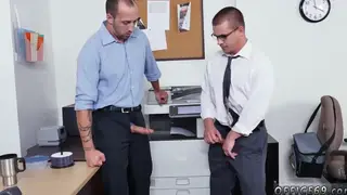 Three Guys Share a Messy Blowjob and Creampie Finish