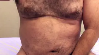 Hairy Bear Takes Raw Bareback and Finishes Hands-Free