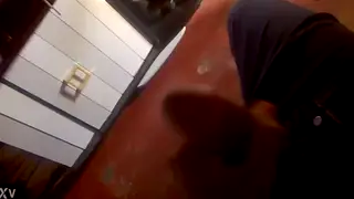 Solo Guy Works His Cock to a Morning Climax