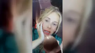 Man Takes Thick Facial With Cum on Lips