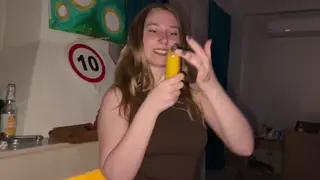 Busty Girlfriend Cheats with Two Cocks at a Party
