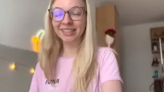 Blonde Wife Teases Cuckold Husband with Signs