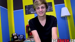 Inked Twink Rides a Fat Dildo to a Messy Finish