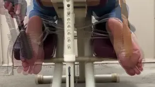 Feet Tickled Relentlessly on a Massage Chair