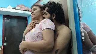 Asian Indian Lesbians Share Cum Kiss After Oral