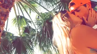 Busty Babe Earns Outdoor Creampie After Backyard Blowjob