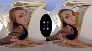 Petite Brunette Teen Seduces In VR POV Fantasy
