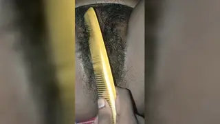 Indian MILF Shaves Her Hairy Pussy for the Camera