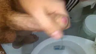 Latino Teen Enjoys Solo Handjob Session In Bathroom
