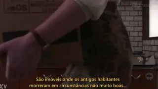 Busty Japanese Student Explores a Haunted House Alone