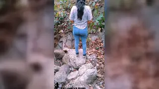 Indian MILF Bends Over for Doggystyle in Jungle