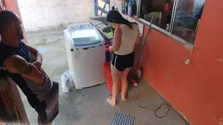 Latina Maid Services Her Boss With Oral and Handjob