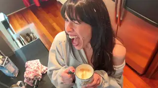 Brunette Wife Delivers a Sloppy POV Blowjob Compilation