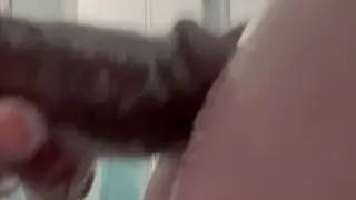 Curvy Stepdaughter Surprised With Interracial Shower Creampie