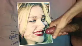 Cum Tribute Compilation Splashes Across Famous Face