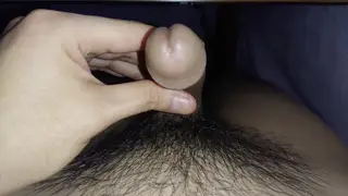 Japanese Guy Strokes Himself to Two Climaxes