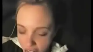 Blonde Teen Girlfriend Gives Slow Blowjob to Boyfriend
