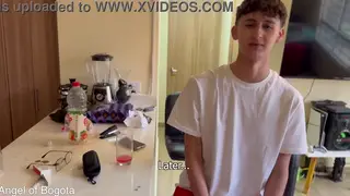 Latino Twink Takes Bareback Neighbor in POV