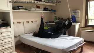 European Teen Bound Tight in Leather Pants