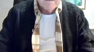 Mature European Daddy Strokes to Facial Finish on Webcam