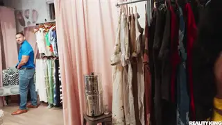 Shopper Drops to Knees for Deep Throat in Store Aisle