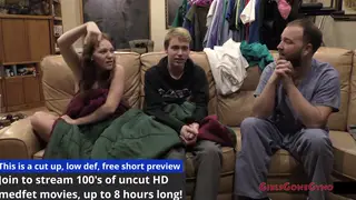 Pregnant Brunette Nurse Experiences Clinical Desire