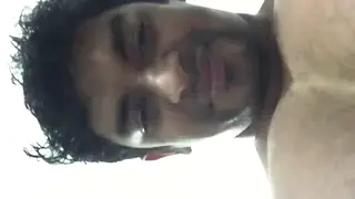 Muscular Indian Daddy Strokes His Thick Cock