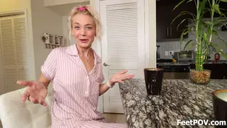 Blonde Cheats on Boyfriend With Neighbor in Kitchen