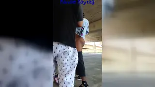 Curvy MILF Enjoys Outdoor BBC Blowjob With Guy
