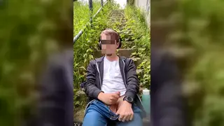 Teen Guy Jerks His Big Dick to the Edge