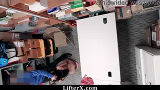 Teen Shoplifter Submits to Blowjob and Doggystyle Punishment