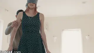 Blonde and Redhead Share a Birthday Threesome in Doggystyle
