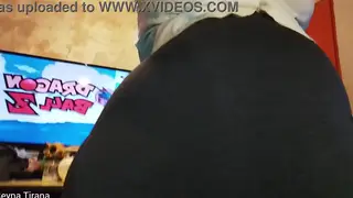 Curvy Latina MILF Catches Voyeur with Her Thong and Gives Handjob