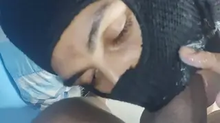 Interracial Pair Explores Bareback Blowjob and Anal Depths