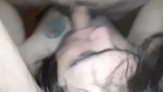 Crossdressing Femboy Swallows Deep During Intense Blowjob Session