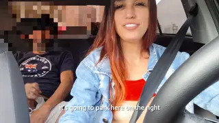 Redhead Driver Takes Control in Car for Outdoor Creampie