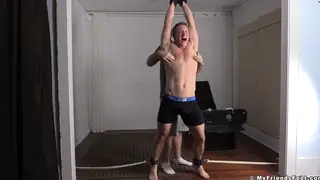 Muscular Hunk Teases Older Partner With Sensitive Feet