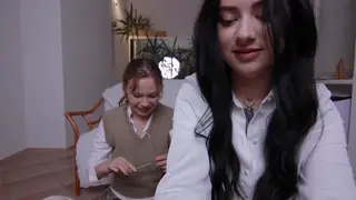 Wife Teaches a College Student to Deepthroat Her Husband
