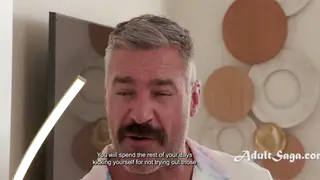 Wife Takes Anal From In-Law While Husband Watches Closely