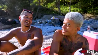Beach Encounter Leads to Oral Pleasure Outdoors