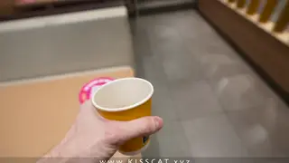 Stepmom Gives Stepson a Public Blowjob in a Toilet
