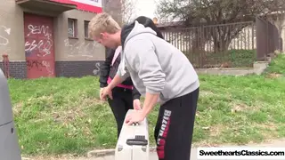 Petite Teen Takes Deep Massage Before Hard Doggystyle Finish