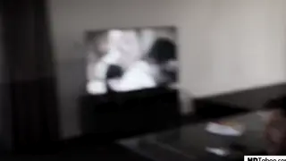 Stepmom Seduces Stepson into Cheating Threesome