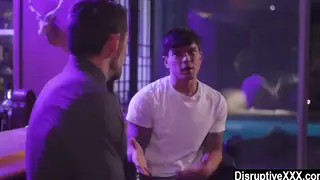 Hairy Tattooed European Divorcé Explores Gay Bareback Sex